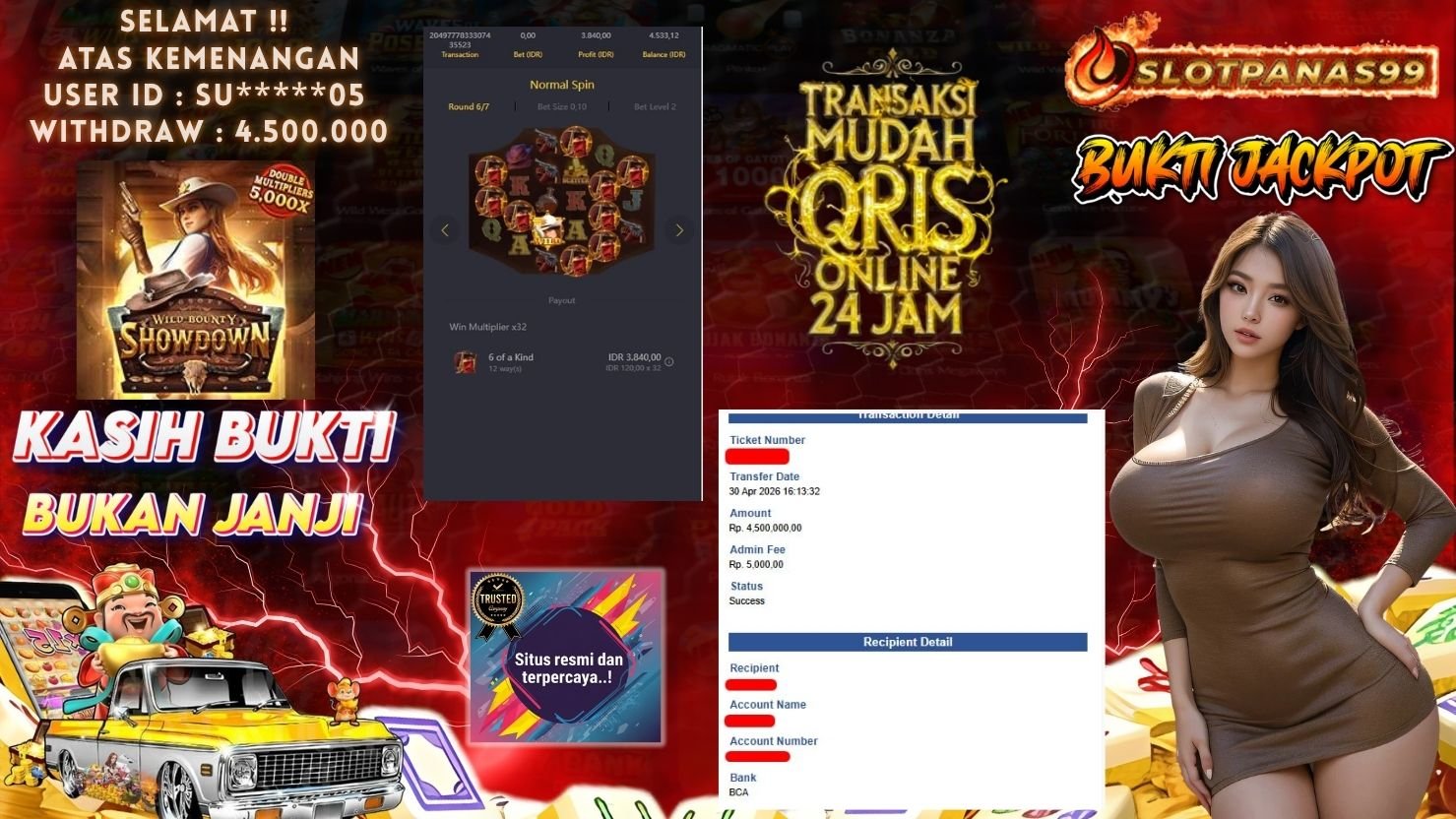SLOTPANAS99 JACKPOT SLOT WILD BOUNTY SHOWDOWN